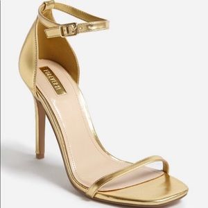 Gold Simple Strap Stiletto